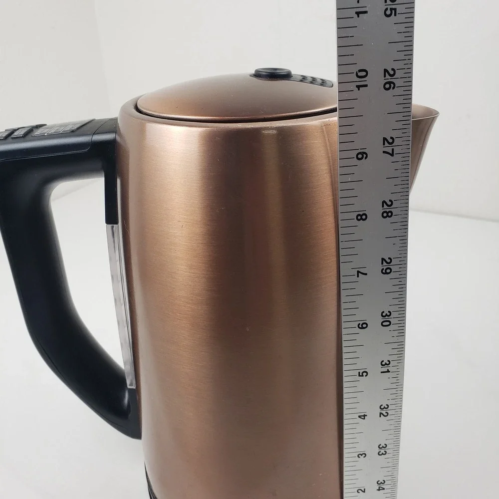 Hamilton Beach Electric Kettle Variable Temp Copper 1.7L Model 41026 1500W